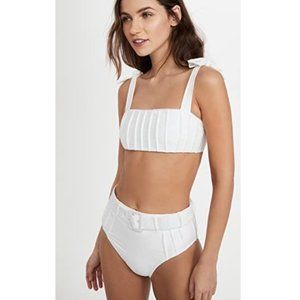 NWT MINKPINK Lyrical White Bikini Top: Medium